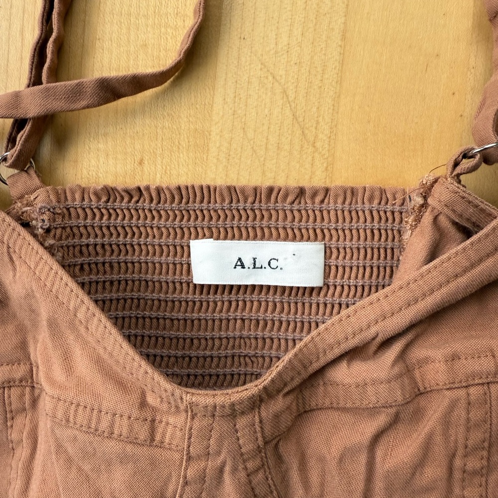A.L.C. Brown Crop Top